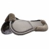 Podkładka Korygująca Pod Siodło z Kieszeniami i Naturalnym Futrem - Stubben Lambskin - szara